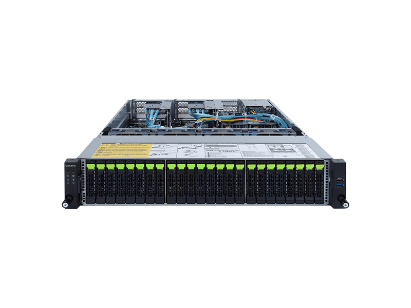 6NR282Z94MR-00-A00  Серверная платформа Gigabyte R282-Z94 2U, 2x AMD EPYC 7002, Socket SP3, 24 x 2.5'' Gen4 U.2 hs + 2 x 2.5'' SATA/ SAS hs HDD/ SSD + 1 x M.2, 32 x DIMM, 2 x 1GbE LAN (I350-AM2) + 1 x 10/ 100/ 1000 management LAN, AST2500, 2 x 1600W