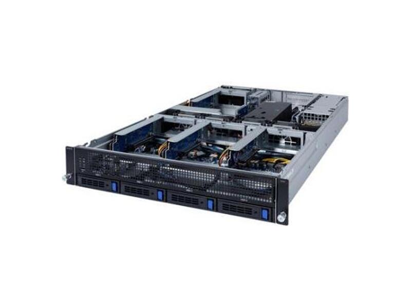 6NG242Z12MR-00  Gigabyte Rack Server 2U G242-Z12, 	Single AMD EPYC™ 7002 series processor family, 8-Channel RDIMM/ LRDIMM DDR4 per processor, 8 x DIMMs, 2 x 1Gb/ s LAN ports (Intel® I350-AM2), 1 x dedicated management port, 4 x SATA 3.5'' hot-swappable HDD/ SSD bays on fr