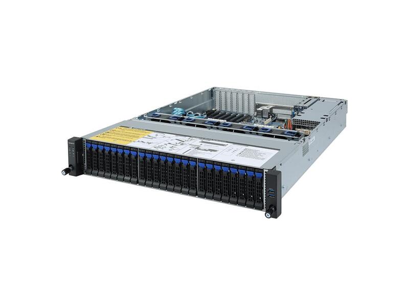 R272-Z31  Серверная платформа GIGABYTE R272-Z31 2U AMD EPYC 7003/ 16x DDR4 DIMM 3200MHz Max/ 24 x 2.5'' SATA/ SAS hot-swappable bays/ 2 x 2.5'' SATA/ SAS hot-swappable bays on rear side/ 2 x M.2/ 4xPCI-E Gen4 x16/ 2xPCI-E Gen3 x8/ OCP/ 5xUSB3.0/ VGA/ 2xRJ45