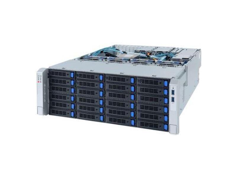6NS452Z30MR-00  Gigabyte Rack Server 4U S452-Z30 AMD EPYC™ 7002 series processor family, Single processor, LGA 4094, 8-Channel RDIMM/ LRDIMM DDR4, 16 x DIMMs, 2 x 1Gb/ s LAN ports (Intel® I350-AM2), 1 x dedicated management port, 36 x 3.5'' SATA/ SAS hot-swap HDD/ SSD bay