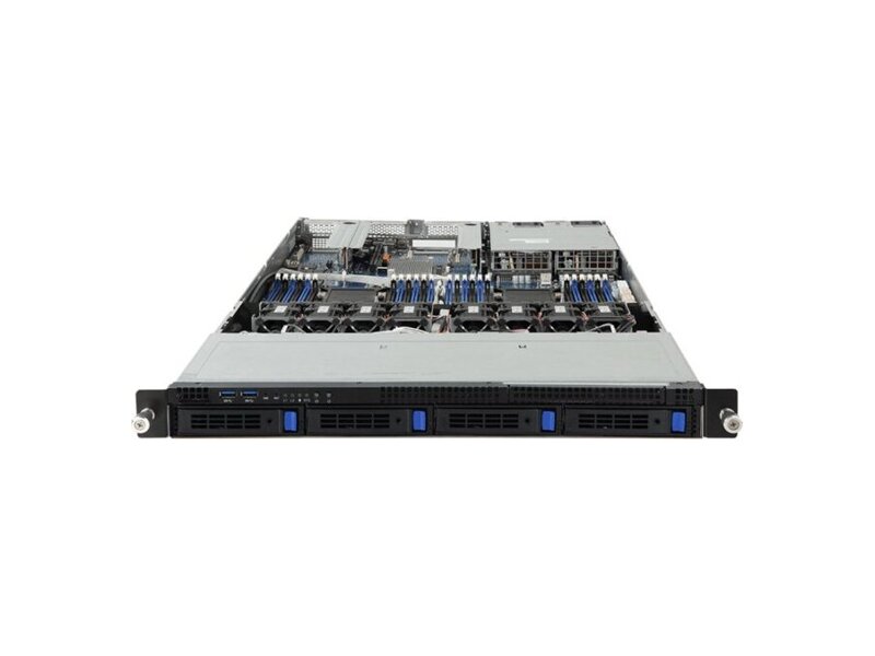 6NR181340MR -00 Gigabyte Rack Server R181-340/ 1U/ 2x Intel® Xeon/ Platinum/ Gold/ Silver/ Bronze/ C621/ 4x3, 5''/ 2, 5'' SATA/ 2.5''SATA/ 3xPCI-E LP/ OCP/ 2x1200W Platina/ 5xUSB/ VGA/ 2xRJ45