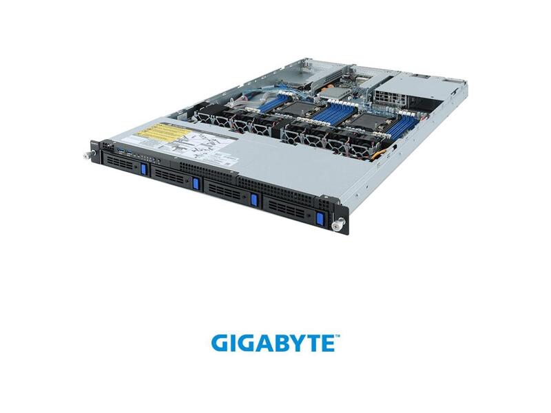 6NR161340MR-M7  Gigabyte Rack Server 1U R161-340 6-Channel RDIMM/ LRDIMM DDR4, 16 x DIMMs, Dual 1Gb/ s LAN port (Intel® I210-AT), 1 x Dedicated management port, 4 x 3.5''/ 2.5'' SATA hot-swappable bays, 1 x 2.5'' SATA Internal fixed bay, 2 x 2.5'' SATA Internal fixed bays (o
