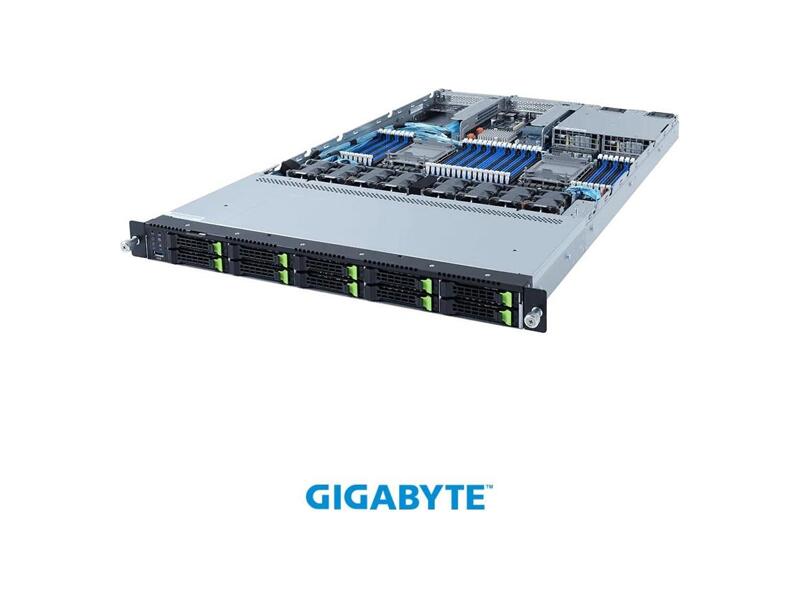 6NR182NA1MR-00  Gigabyte Rack Server R182-NA0 Dual Intel Xeon Scalable 3rd Gen/ 32x DIMMs/ 2x 1Gb/ s LAN ports/ 1x management port/ 10x 2.5'' SATA/ SAS/ Gen4 NVMe HDD/ SSD bays/ 2x PCIe Gen4x16 expansion slots/ 1x OCP 3.0 Gen4x16 slot/ 1x OCP 2.0 Gen3 x8 slot/ 1300W (240V