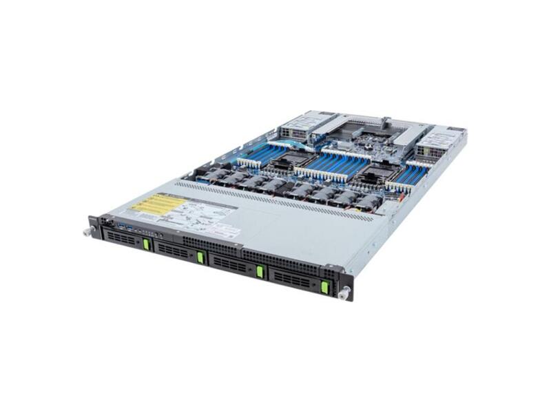 R183-S90-AAV1  Gigabyte Rack Server 1U R183-S90-AAV1 2x 4th Xeon Scalable CPU 2 USB 3.2 32x DDR5 2x 1600 W 4x 3.5'' SAS/ SATA/ NVMe Hot-swap
