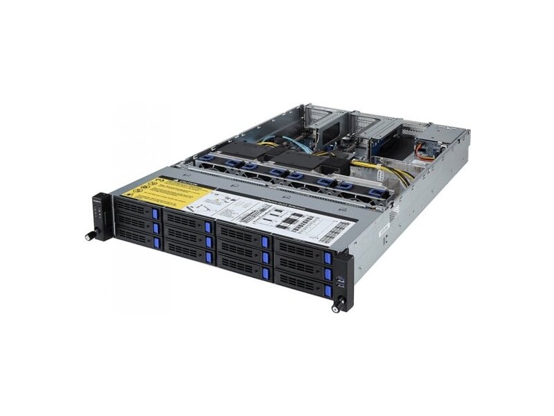 6NR2813C2MR-00  Gigabyte Rack Server R281-3C2 Dual Intel Xeon Scalable 2nd Gen, 32x DIMMs, 2 x 1Gb/ s LAN ports (Intel® I350-AM2) + 1x management LAN, 12x 3.5'' SATA (4x NVMe hot-swap) + 2x 2.5'' Rear, Dual 1600W 80 PLUS PSU 2U