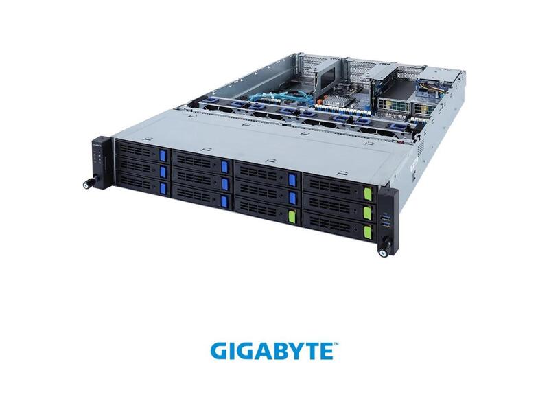 6NR2823C1MR-00  Gigabyte Rack Server R282-3C1 Dual Intel Xeon Scalable 3rd Gen, 2x LGA4189, 32x DIMM DDR4, 12x 3.5'' SAS/ SATA with expander (4x NVME Gen4), 2x 2.5'' SATA/ SAS in rear side, 2x 1Gb/ s (Intel I350-AM2), 3x PCIE Gen 4 x16, 4x PCIE Gen 4 x8, 1x OCP 3.0 x16, 1x