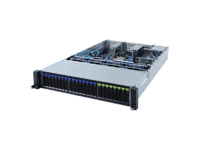 6NR282N80MR-00  Gigabyte Rack Server 2U R282-N80 Dual processor, LGA 4189, 8-Channel RDIMM/ LRDIMM DDR4 per processor, 32 x DIMMs, Supports Intel® Optane™ Persistent Memory 200 series, Dual ROM Architecture supported, Intel® C621A Chipset, 2 x 1Gb/ s LAN ports (Intel® I3