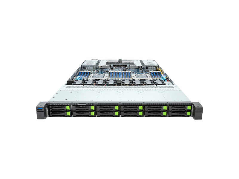 R183-P92-AAJ1  Серверная платформа Gigabyte R183-P92/ AAJ1/ 1U/ 2xAmpereOne/ 32xDIMM DDR5 5200 MHz/ 12 x 2.5'' Gen5 NVMe/ SATA/ SAS/ HS/ M.2 2242/ 2260/ 2280/ 22110 PCI-E Gen5 x4/ 2 x FHHL PCIe Gen5 x16/ 2 x OCP NIC 3.0 PCI-E Gen5 x16/ 3xUSB/ miniDP/ 2xRJ45/ MLAN/ 2x2000