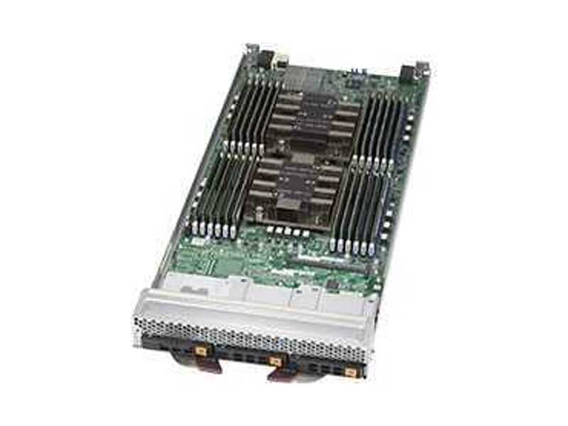SBI-6129P-T3N  Supermicro Dual-Socket Blade SBI-6129P-T3N, 2xLGA3647, Intel C622, 24xDDR4 LP, 2x2.5'' SAS3/ SATA/ NVMe + 1x2.5'' SAS3/ SATA, Broadcom 3108 HW RAID, 2x10GbE, IPMI 2.0