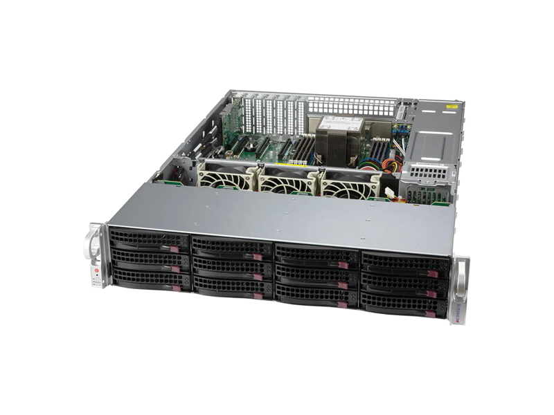 SSG-520P-ACTR12H  Серверная платформа SuperMicro SSG-520P-ACTR12H Single Socket P+ (LGA-4189) 3rd Gen Intel Xeon Scalable. Up to 270W TDP. 8 DIMMs; 3DS DDR4-3200: RDIMM/ LRDIMM/ Intel Intel DCPMM 2 PCIe 4.0 x16 (LP) slots, 2 PCIe 4.0 x8 (LP) slots Ethernet X550 2x 10GbE RJ