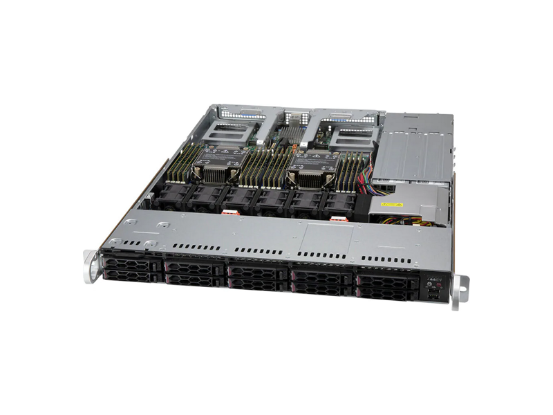 SYS-120C-TN10R  Server Supermicro SYS-120C-TN10R Intel C621A LGA4189, PCI Express 3.0, PCI Express 4.0, RDIMM DDR4, Aspeed AST2600, 16