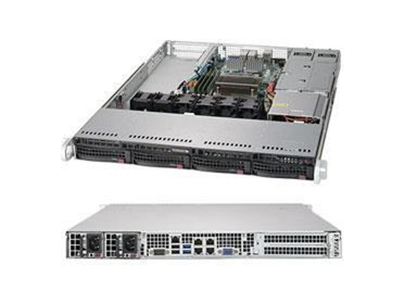 SYS-5019S-W4TR  Supermicro SuperServer 1U 5019S-W4TR no CPU(1) E3-1200v6/ v5,7th/ 6thGenCorei3,Pent,Cel/ no DIMM(4)/ on board C236 SATA3 RAID 0/ 1/ 5/ 10/ no HDD(4)/ 4x10GE/ 1xPCIEx16 or 2xPCIEx8/ 2x500W