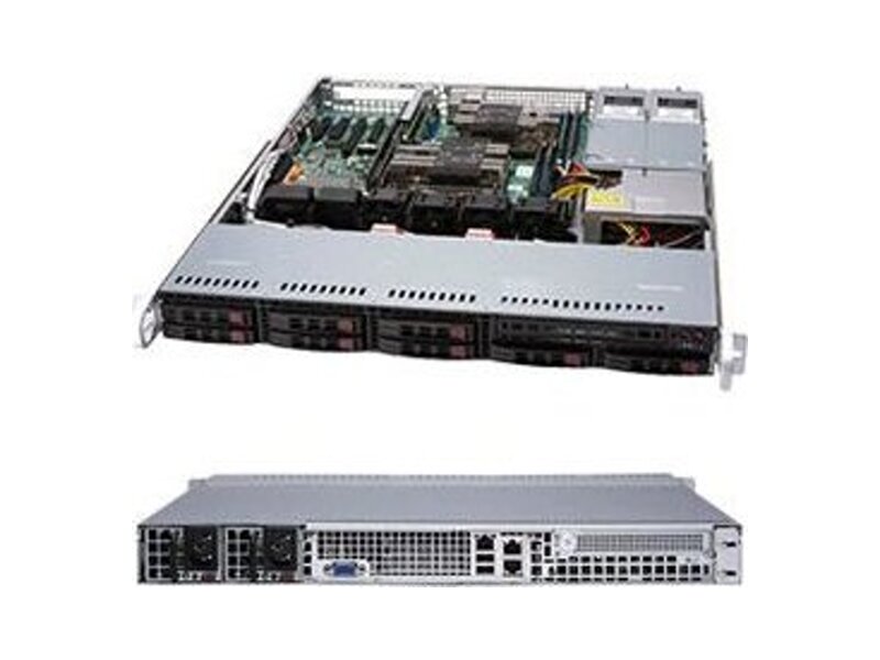 SYS-1029P-MTR  Supermicro SuperServer 1U 1029P-MTR no CPU(2) Scalable/ TDP 70-140W/ no DIMM(8)/ on board C621 RAID 0/ 1/ 5/ 10/ no HDD(8)/ 2xGE/ 1xPCIEx8/ 2x600W