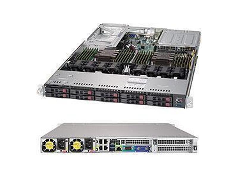 SYS-1029U-E1CR4  Supermicro SuperServer 1U 1029U-E1CR4 Dual Skt Xeon Scalable/ 24x DIMM/ on board C621 SATA3 RAID 0,1,5,10/ 10x 2.5'' Hot-swap/ 4 Gigabit Ethernet LAN/ 2 PCI-E 3.0 x16 FH, 2 PCI-E 3.0 x8 (1 LP, 1 int. LP)/ R750W