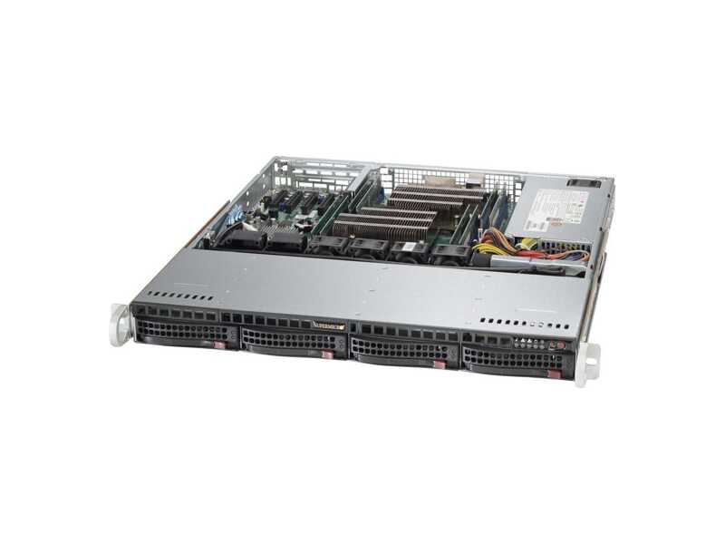 SYS-6018R-MTR  Supermicro SuperServer 1U 6018R-MTR no CPU(2) E5-2600v3/ v4/ no DIMM(8)/ on board C612 RAID 0/ 1/ 5/ 10/ no HDD(4)/ 2xGE/ 1xPCIEx8/ 2x400W
