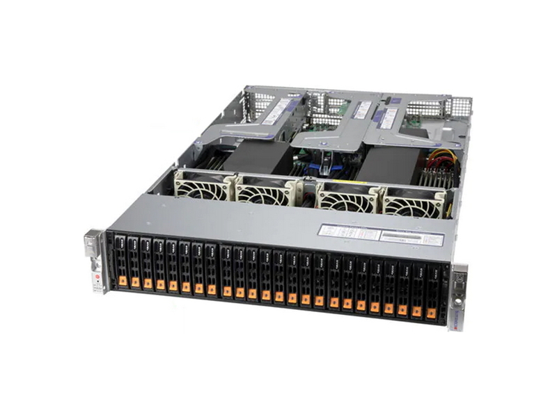 AS-2124US-TNRP  Supermicro SuperServer AS-2124US-TNRP AMD EPYC 7000 8ТБ DDR4 3200Мгц ECC Registered SDRAM 32x DIMM All-flash NVMe 3x PCI-E 4.0 x16 2x 10Гбит/ с 10GBase-T + 2x 10Гбит/ с SFP+ 12x Hot-swap 2.5'', 2 x 1200W Titanium Level