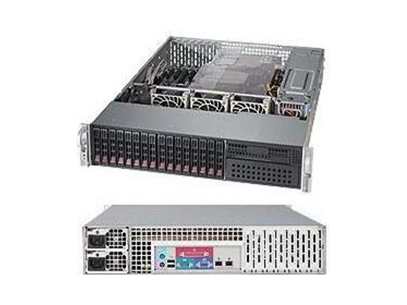SYS-2028R-C1R4+  Supermicro SuperServer 2U 2028R-C1R4+ no CPU(2) E5-2600v3/ v4/ no DIMM(24)/ on board C612 RAID 0/ 1/ 5/ 10, SAS3(3108)/ no HDD(16)/ 4xGE/ 2xPCIEx16, 3xPCIEx8, 1xPCIEx4/ 2x920W