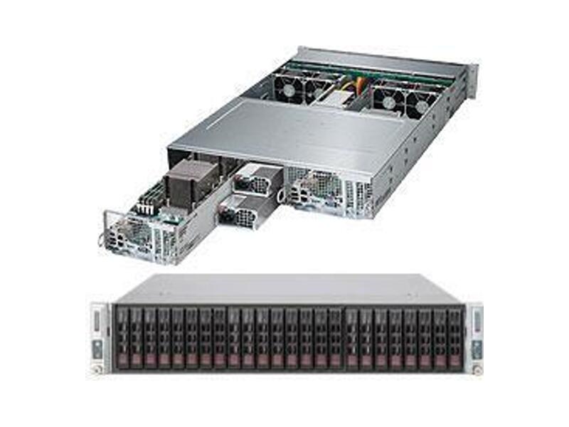 SYS-2028TP-DC1R  Supermicro SuperServer 2U 2028TP-DC1R no CPU(2) E5-2600v3/ v4/ no DIMM(16)/ on board C612 RAID 0/ 1/ 5/ 6/ 10/ 50/ 60/ 12x2.5'' HotSwap/ 2xGE/ 2 PCIE 3.0 x16 + 1 PCIE 3.0 x8/ 2x1280W