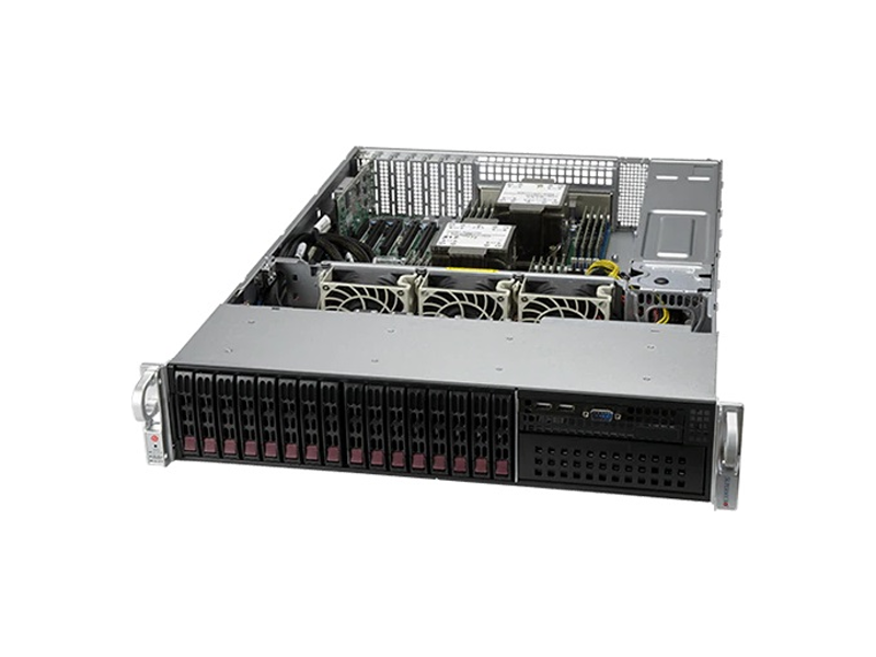 SYS-220P-C9RT  Supermicro SuperServer 2U 220P-C9RT noCPU(2)3rd GenScalable/ TDP 270W/ no DIMM(18)/ SATARAID HDD(16)SFF/ 2x10GbE/ 2x1200W