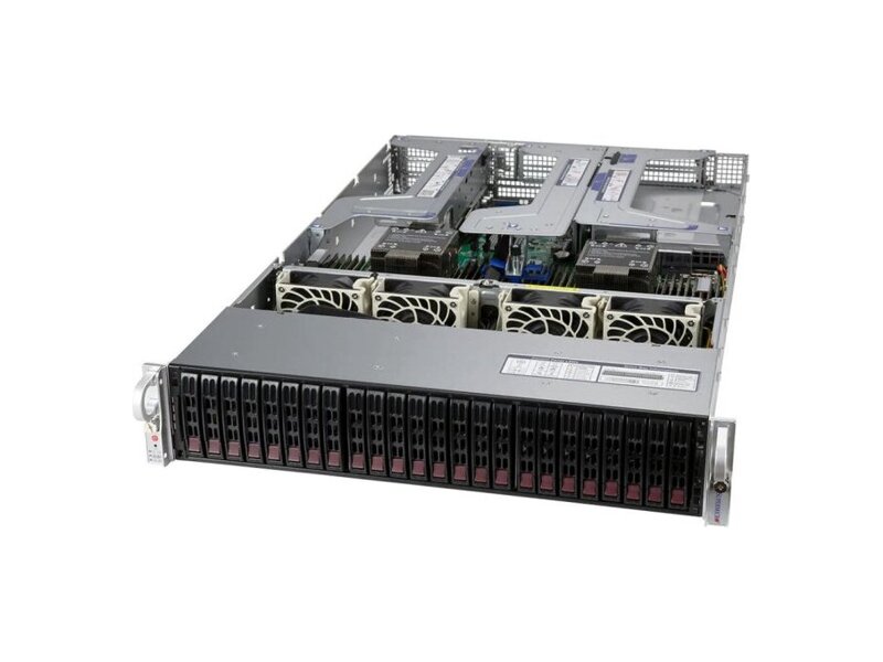 SYS-220U-TNR_1  SuperMicro SuperServer SYS-220U-TNR 2U, 2xLGA4189 (up to 270W), iC621A (X12DPU), 32xDDR4, 24x2.5 SAS/ SATA (22xNVME Gen4 (opt)), 1x PCIE 4.0x16 (75W), 4x PCIE 4.0x8 LP (25W), 1x PCIE 4.0x8 internal LP, OOB, 2x1600Wё