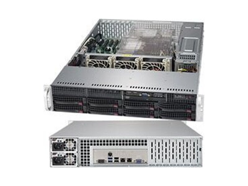 SYS-6029P-TR  Supermicro SuperServer 2U 6029P-TR noCPU(2) Scalable/ TDP 70-205W/ no DIMM(16)/ on board C621 RAID 0/ 1/ 5/ 10/ no HDD(8)/ 2xGE/ 4xPCIEx16, 2xPCIEx8/ 2x1000W