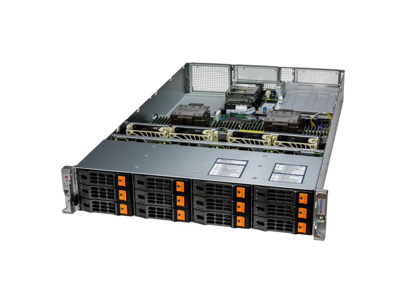 VFG-SYS-621H-TN12R-87  Серверная платформа Supermicro / 2U/ No CPU 2x Socket 4677/ No Ram 32x DDR5/ C741/ No HDD 12x 3.5'' HS/ 8x SATA/ 4x NVMe/ 2x M.2 SATA/ NVMe M-Key 2280/ 22110/ RJ-45/ 2x 1200W