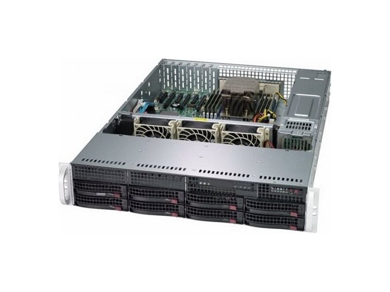 AS -2013S-C0R Серверная платформа Supermicro AS -2013S-C0R A+ Server 2U Single AMD EPYC/ no memory(8)/ Broadcom 3008/ no HDD(8)LFF/ 2xGE/ 2x740W