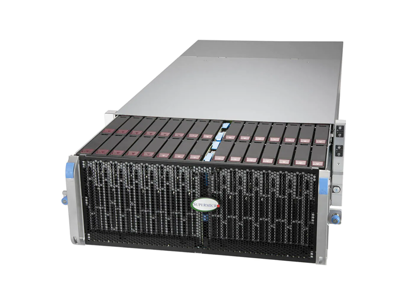 SSG-640SP-E1CR60  SuperMicro SuperServer 4U SSG-640SP-E1CR60 2x LGA4189 (up to 205W), 16x DIMM DDR4 3200MHz, 60x 3.5'' SAS3/ SATA3 (expander based backplane), 2x 2.5'' SAS3/ SATA3 rear, 2x 10GBase-T, AOM-S3616-S or AOM-SADPT-S needed, 2x 2000W