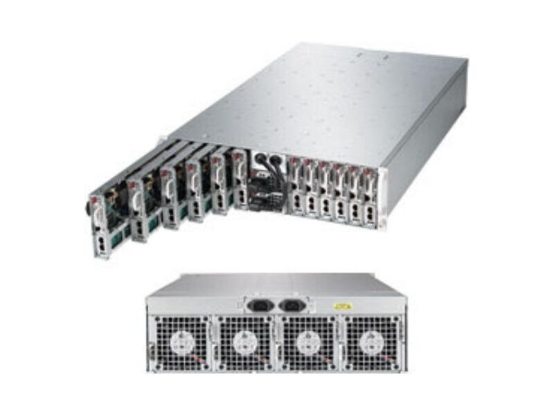 SYS-5038ML-H12TRF  SuperMicro SuperServer 3U SYS-5038ML-H12TRF MicroCloud Rackmount Server Barebone (12 Nodes) LGA 1150 Intel C224 DDR3 1600/ 1