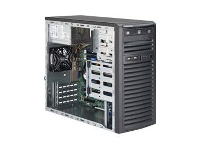 SYS-5039D-i  Supermicro SuperServer Mid-Tower 5039D-i no CPU(1) E3-1200v6/ v5,7th/ 6thGenCorei3,Pent,Cel/ no DIMM(4)/ on board C232 SATA3(6G) RAID 0/ 1/ 5/ 10/ 4x3.5'' Fixed + 2x5.25'' ext./ 2xGE/ 2xPCIEx8, 1xPCIEx4/ 300W