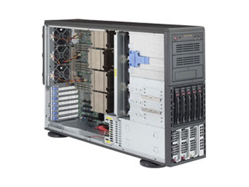 SYS-8048B-TR4F  Supermicro SuperServer 4U 8048B-TR4F no CPU(4) E7-8800v4/ v3, E7-4800v4/ v3/ no DIMM(32)/ on board C602J SATA3(6G) RAID 0/ 1, SATA2(3G) RAID 0/ 1/ 5/ 10/ no HDD(5)/ 2xGE/ 2xPCIEx16, 2xPCIEx8/ 2xR1400W