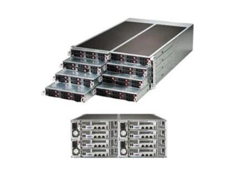 SYS-F618R2-RC0+  Supermicro SuperServer 4U F618R2-RC0+, Dual Skt Xeon E5-2600, 16x DIMM, on board C612 SAS3 RAID 0,1, SATA3 RAID 0,1,5,10, 6x 2.5'' Hot-swap SAS/ SATA, 1 PCIE 3.0 x16 LP, 1 PCIE 3.0 x8 Micro LP, R2000W