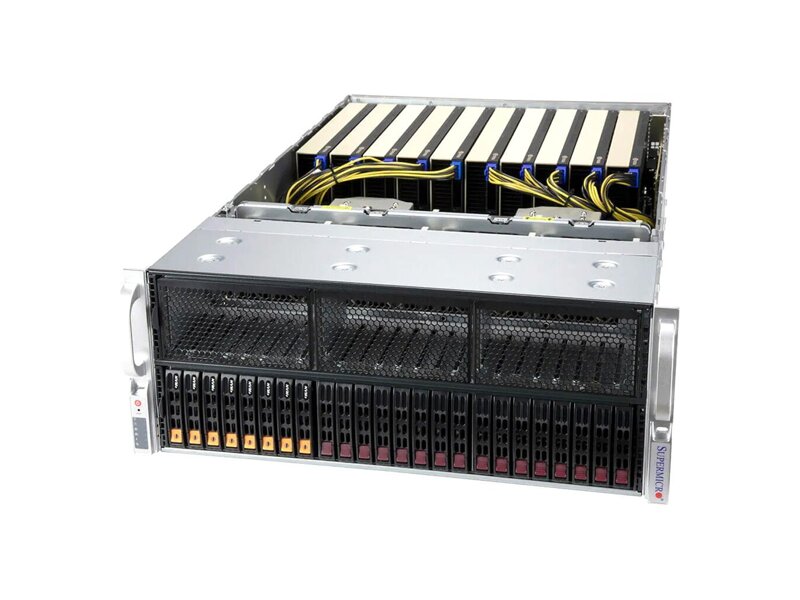 SYS-420GP-TNR  Supermicro SuperServer 4U 420GP-TNR noCPU(2)3rd Gen Xeon Scalable/ TDP 270W/ no DIMM(32)/ SATARAID HDD(16)SFF/ 2x1GbE/ 4x2000W