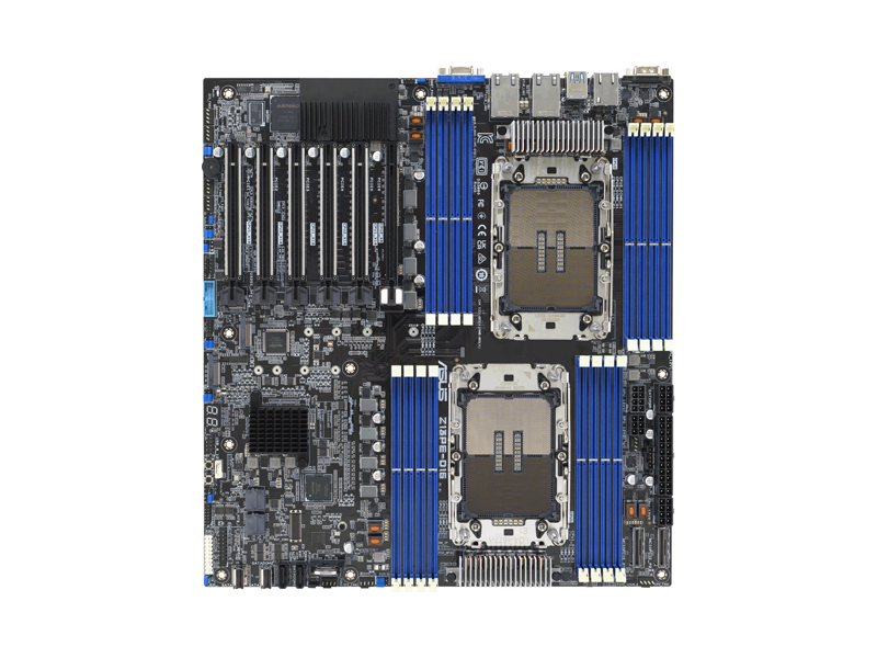 90SB0CA0-M0UAY2  Материнская плата ASUS Z13PE-D16/ eATX/ 2xIntel Xeon Scalable 5th Gen/ 16xDIMM DDR5 5600 MHz/ C741/ 10xSATA 6G/ 2xM.2 2280/ 22110/ PCI-E Gen5 x8/ 5xPCI-E Gen5 x16/ 2xUSB/ VGA Port/ 2xRJ45/ MLAN