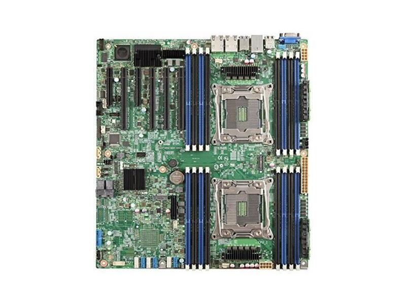 DBS2600CWTSR  Intel Server Board DBS2600CWTSR, Dual Socket Intel Xeon E5-2600 v3/ v4, 16 x DDR4 ECC RDIMM/ LRDIMM Up to 1TB, 2x 10GB X540 LAN, LSI 3008 RAID, 3xPCI-E x8+2xPCI-e x16+1xPCI-E x4, 10 SATA-3 Ports, 7 USB Ports, SSI EEB 1