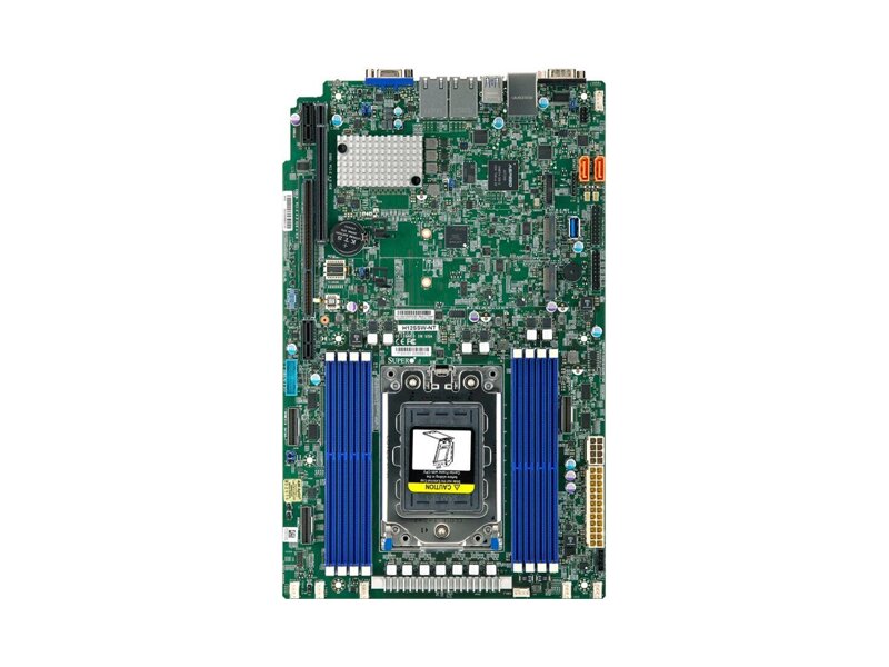 MBD-H12SSW-NT-O  Supermicro Server motherboard MBD-H12SSW-NT-O, Single skt AMD EPYC 7002, 8xDDR4, 2x10GbE, 2x SATA3, PCIe4.0, NVME, 8.15''x13.05'', Retail