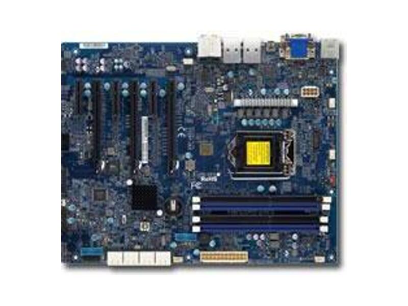 MBD-X10SAT-O  Supermicro Server motherboard MBD-X10SAT-O, Single socket, Intel C226, 4xDDR3, 8xSATA3 6G, 3xPCIe3.0/ 3xPCIe2.0, 2xGE i217LM+i210AT, 7.1 HD Audio, ATX, Retail