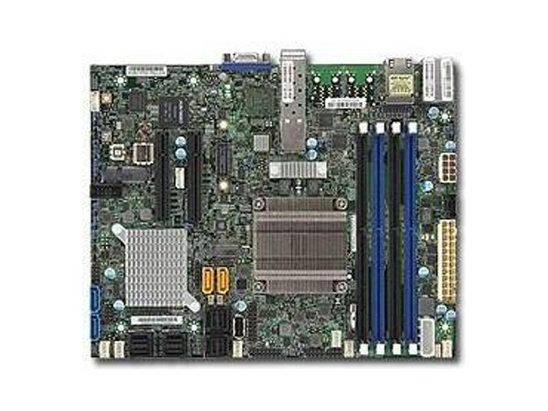 MBD-X10SDV-4C-7TP4F-O  Supermicro Server motherboard MBD-X10SDV-4C-7TP4F-O, Single Socket FCBGA 1667, 4x DDR4, 4x SATA3, 2 PCI-E 3.0 x8, 2 10G SFP+ and 2 GbE LAN, Flex ATX, Retail