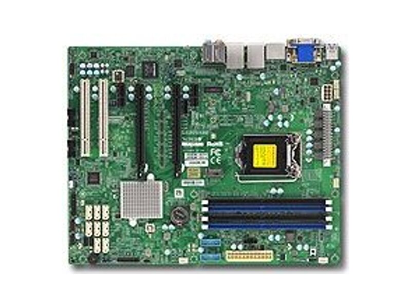 MBD-X11SAE-F-O  Supermicro Server motherboard MBD-X11SAE-F-O, Single socket, Intel C236, 4xDDR4, 8xSATA3 6G, 4xPCIe3.0, 1xGE i210AT+1xGE i219LM, ATX, Retail