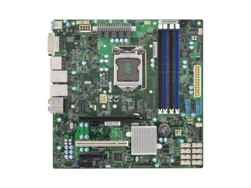MBD-X11SAE-M-B  Supermicro Server motherboard X11SAE-M LGA1151 C236 PCI-E DVI 2xGbLAN SATA RAID MicroATX 4DDR4