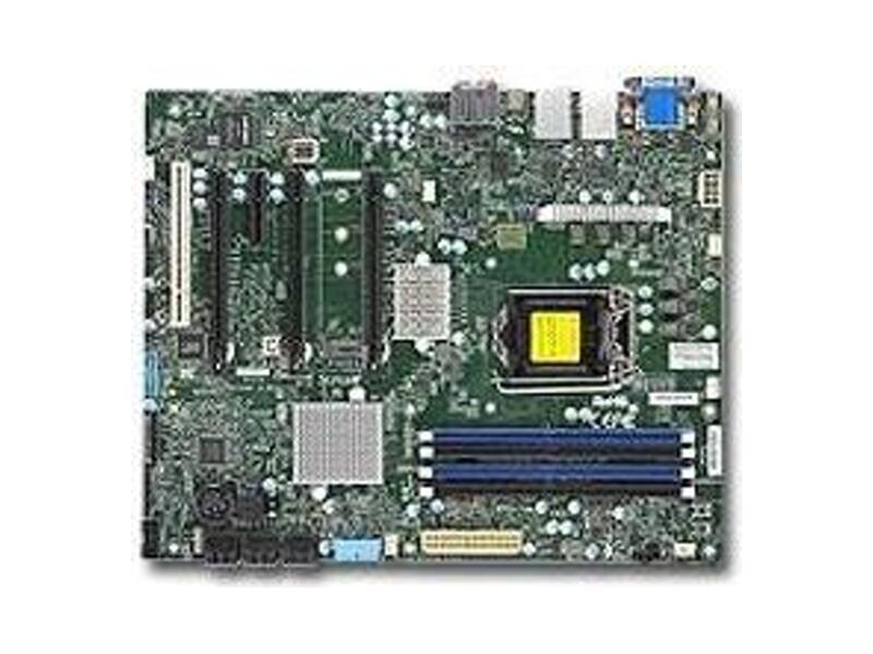 MBD-X11SAT-F-O  Supermicro Server motherboard MBD-X11SAT-F-O, Single socket, Intel C236, 4xDDR4, 6xSATA3 6G, 4xPCIe3.0, 1xGE i210AT+1xGE i219LM, ATX, Retail