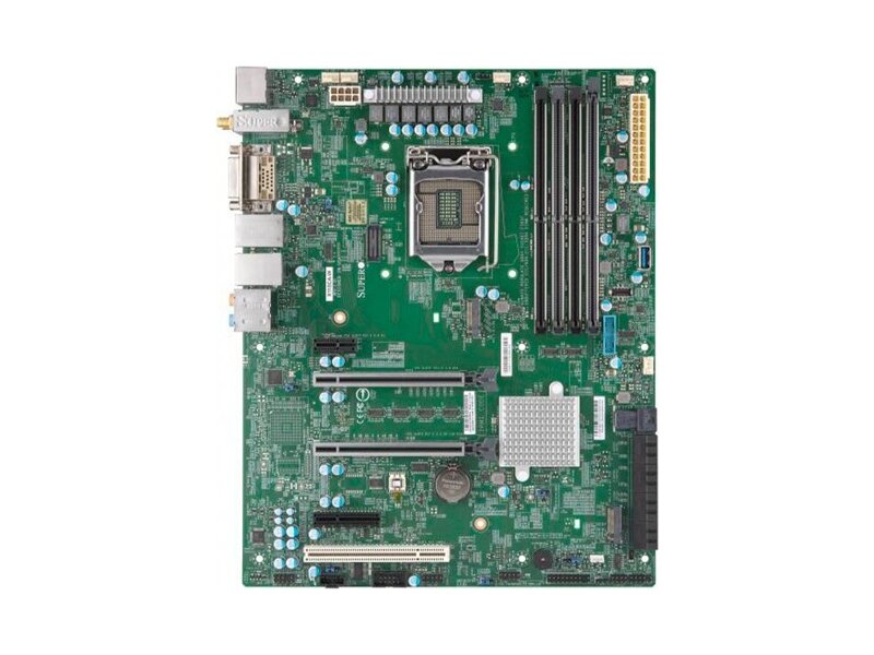 MBD-X11SCA-W-O  Supermicro Server motherboard MBD-X11SCA-W-O, Single socket, LGA-1151 Intel C246, 4xDDR4, 2x1GbE LAN, 8xSATA3 6G, RAID 0,1,5,10, 2xUSB 2.0 + 8xUSB 3.1, 1 HDMI, 1 DVI-D, 1 DP, 1xCOM, 2xPCI-E 3.0 x16, 1xPCI-E 3.0 x4, 1xPCI-E 3.0 x1, ATX, Ret.