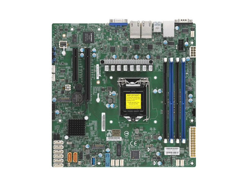 MBD-X11SCH-LN4F-O  Supermicro Server motherboard MBD-X11SCH-LN4F-O, Single socket, Intel C246, 4xDDR4, 8xSATA3 6G, 1 PCI-E 3.0 x8 (in x16) and 1 PCI-E 3.0 x8 slots, 4xGE i210, Micro-ATX, Retail