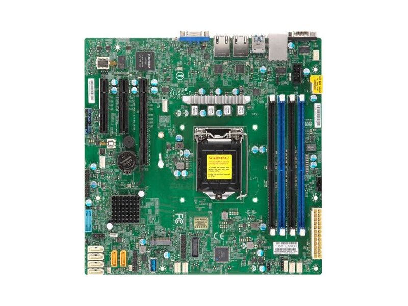 MBD-X11SCL-F-O  Supermicro Server motherboard MBD-X11SCL-F-O, Single socket, Intel C242, 4 DIMM slots, 6xSATA3 6G, 1 PCI-E 3.0 x8 (in x16), 2 PCI-E 3.0 x4 (in x8), 2xGE i210-AT, Micro-ATX, Retail