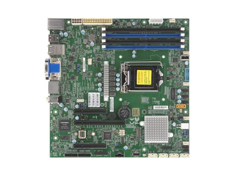 MBD-X11SCZ-F-O  Supermicro Server motherboard MBD-X11SCZ-F-O, Single socket, Intel C246, 4 DIMM slots, 5xSATA3 6G, 1 PCI-E 3.0 x16, 2 PCI-E 3.0 x4 (in x8 slot), uATX, Retail
