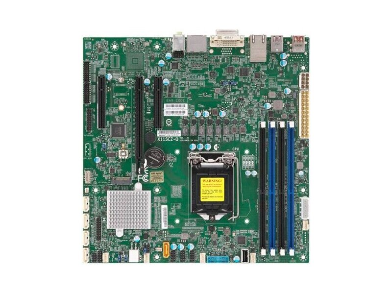 MBD-X11SCZ-Q-O  Supermicro Server motherboard MBD-X11SCZ-Q-O, Single socket, Intel Q370, 4 DIMM slots, 5xSATA3 6G, 1 PCI-E 3.0 x16, 2 PCI-E 3.0 x4 (in x8), uATX, Retail
