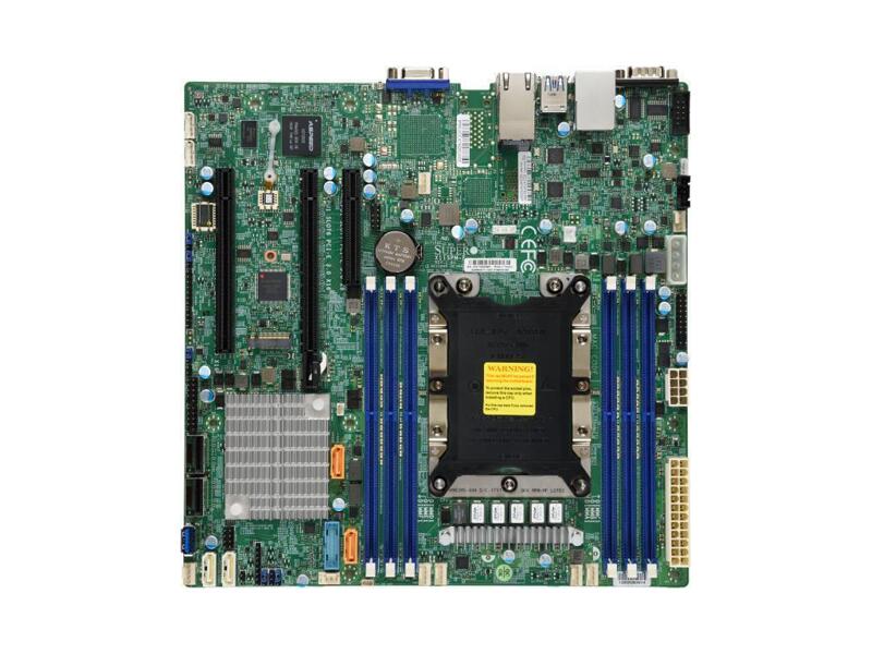 MBD-X11SPM-F-B  Supermicro Server motherboard MBD-X11SPM-F-B, Single socket, Intel C621, 6xDDR4, 12xSATA3 6G, 3xPCIe3.0, 2xGE LAN ports, microATX