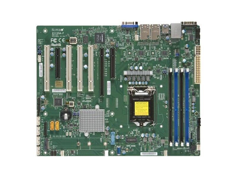 MBD-X11SSA-F-O  Supermicro Server motherboard MBD-X11SSA-F-O, Single socket, Intel C236, 4xDDR4, 6xSATA3 6G, 3xPCIe3.0, 2xGE i210, ATX, Retail