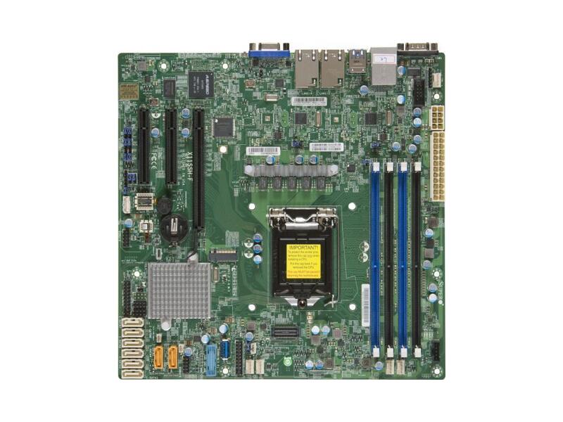 MBD-X11SSH-F-O  Supermicro Server motherboard MBD-X11SSH-F-O, Single socket, Intel C236, 4xDDR4, 8xSATA3 6G, 3xPCIe3.0, 2xGE i210AT, microATX, Retail