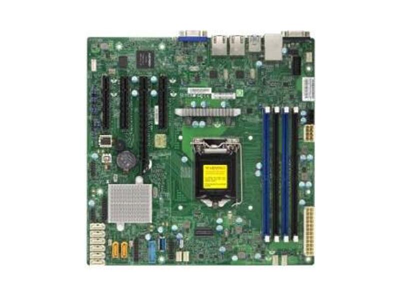 MBD-X11SSM-O  Supermicro Server motherboard MBD-X11SSM-O, Single socket, Intel C236, 4xDDR4, 8xSATA3 6G, 4xPCIe3.0, 2xGE i210AT, microATX, Retail